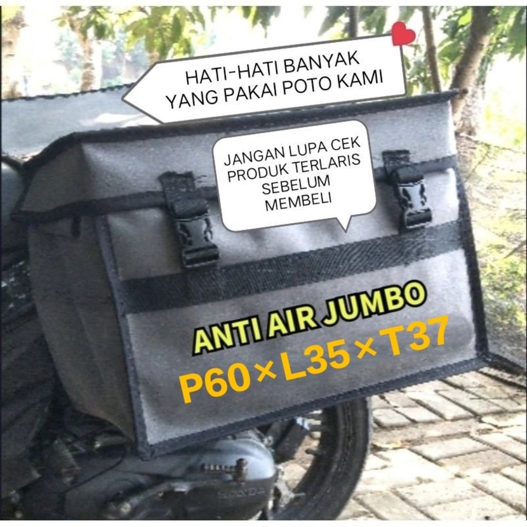 Pos Obrok Kurir Tas Pos Obrok Anti Air untuk Kurir Sales Motor dengan Kapasitas Besar Kurir Sales An