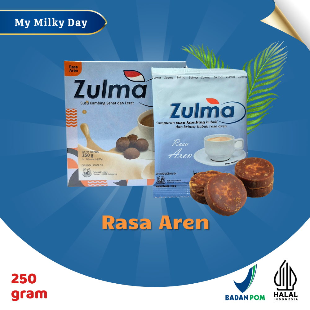 

Susu Kambing Etawa Bubuk Zulma dengan Aren asli (Solusi manis dengan bahan alami)