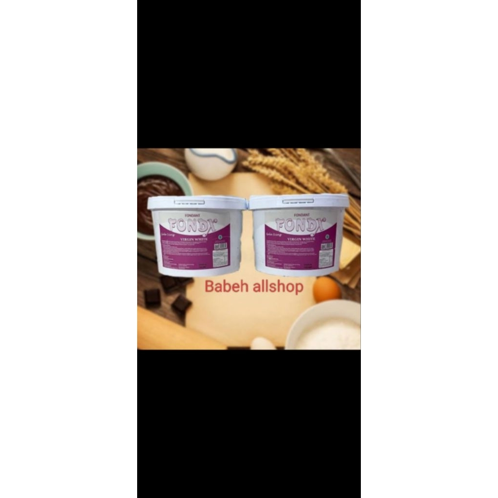 

FONDX FONDANT VIRGIN WHITE 5KG / Fondx 5 kg fondant