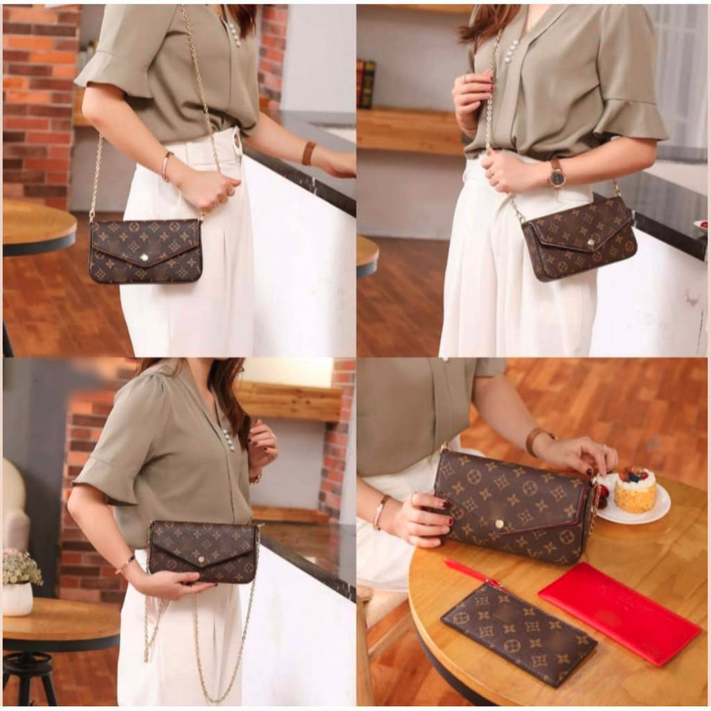 TAS Tas Wanita Casual Plain Selempang 2581-1 (FreeBox+Invoice)