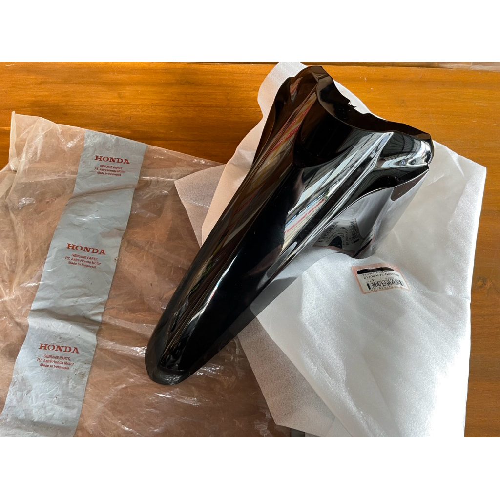 61100 KVL N00FMB SLEBOR SPAKBOR DEPAN SUPRA X125 NEW BATMAN HITAM ORIGINAL AHM