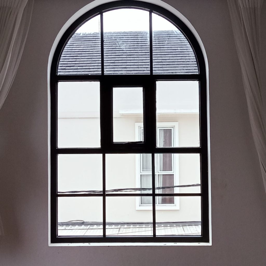 kusen aluminium lengkungan