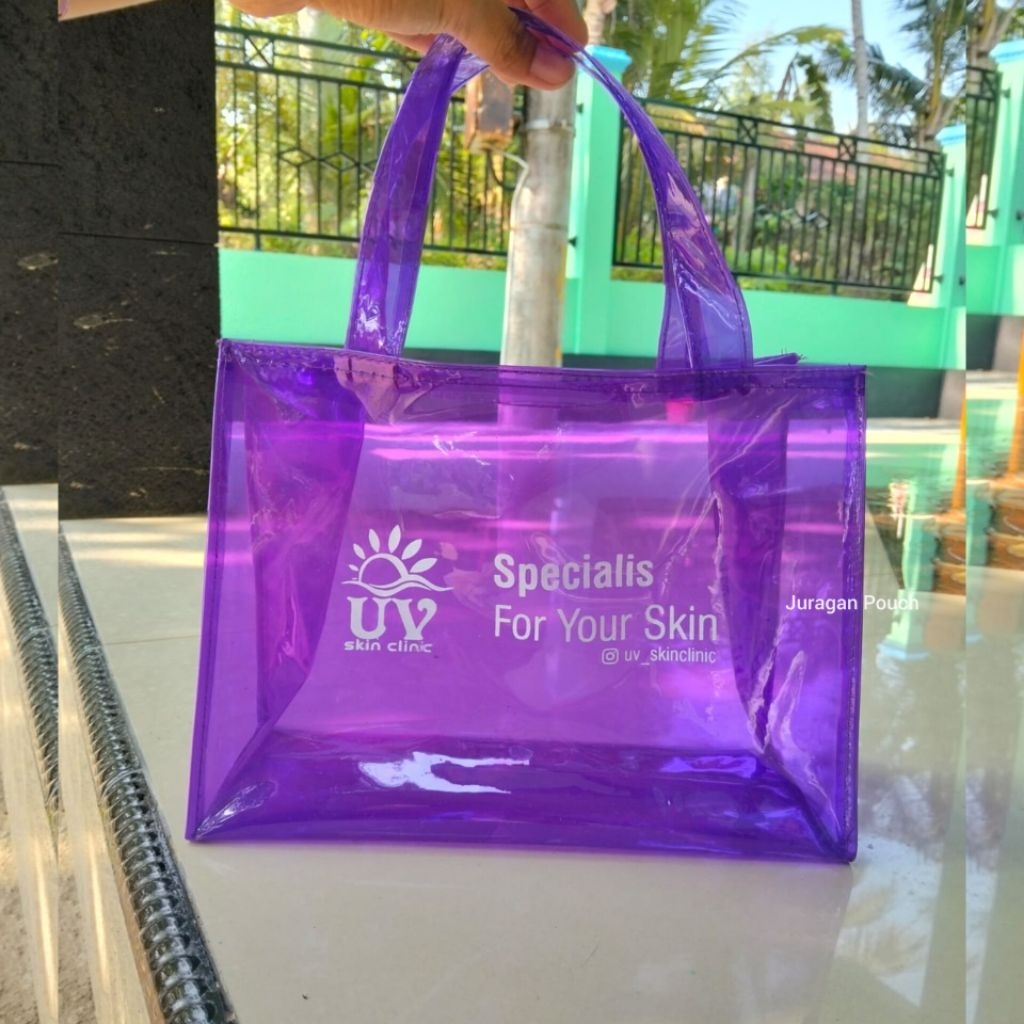 

TAS MIKA PVC CUSTOM/Pouch Skincare Murah Unik Custom