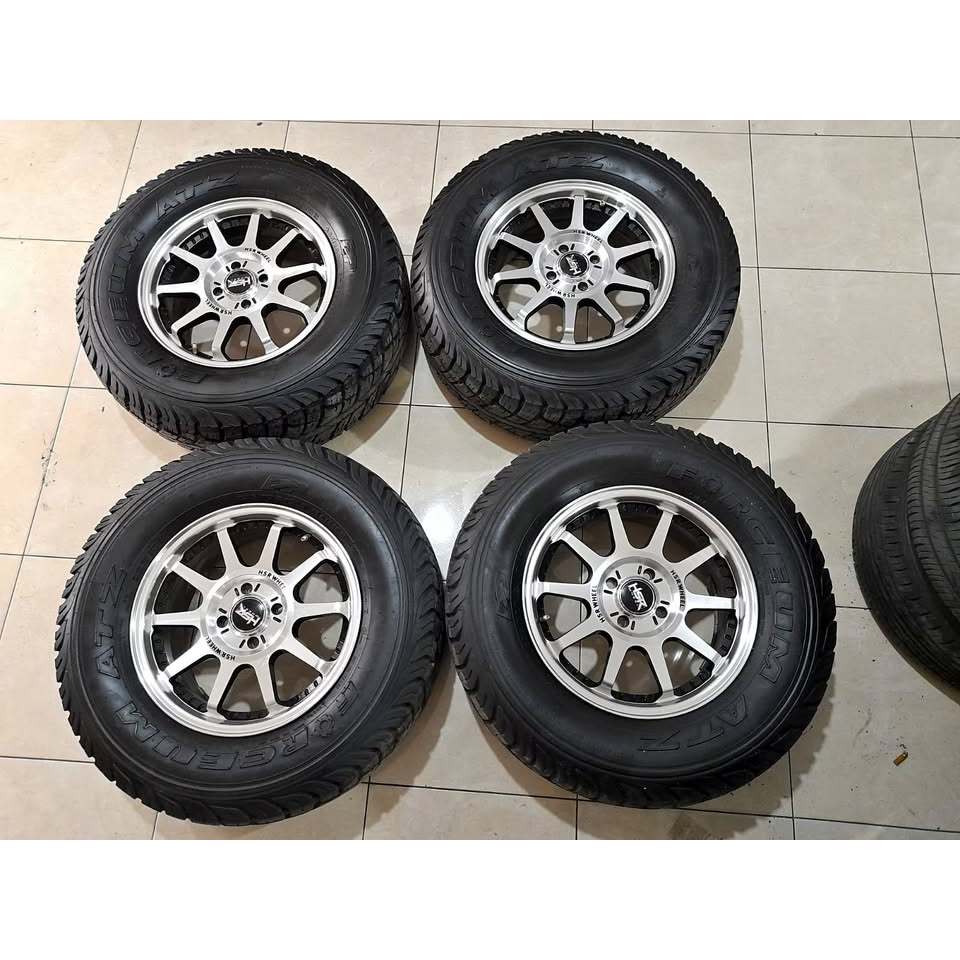 VELG MOBIL RACING HSR RING 16 PCD 4X114 + BAN FORCEUM ATZ R16 PANTHER KIJANG