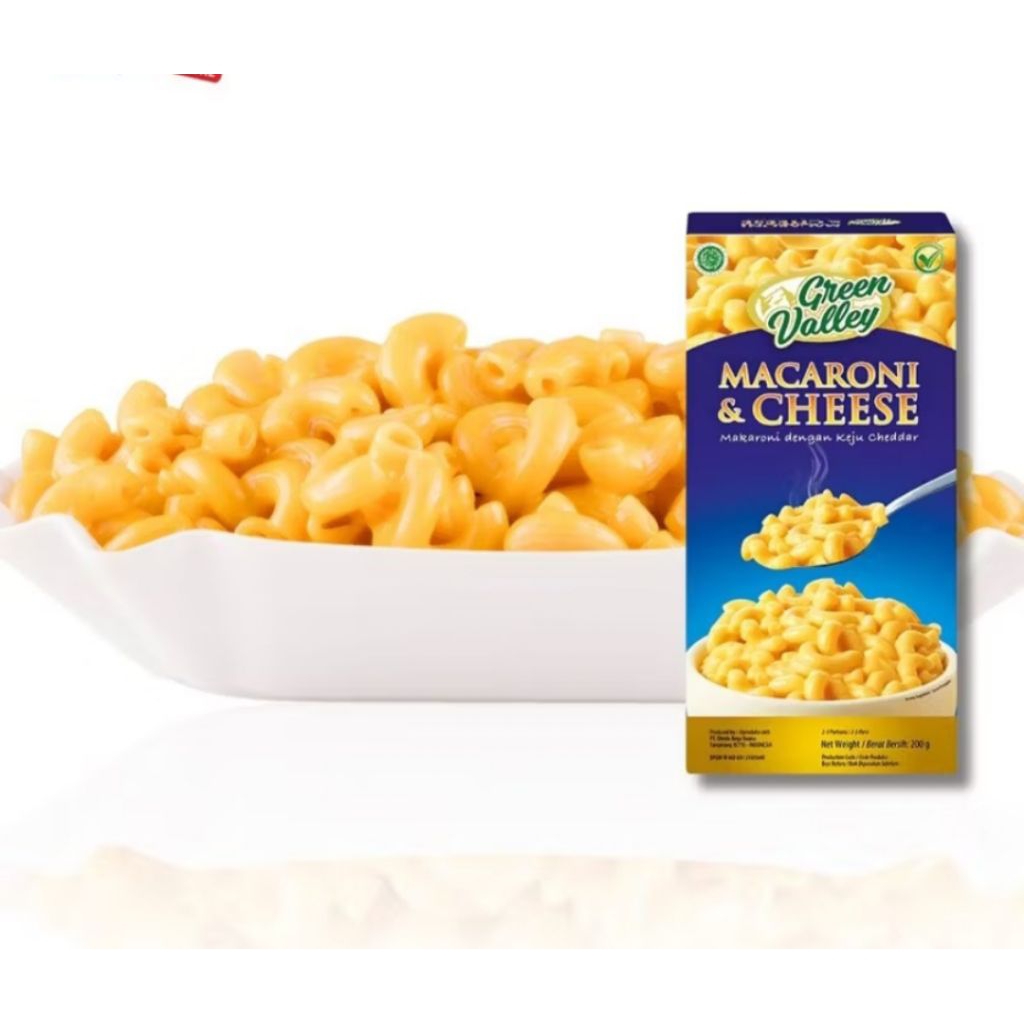 

Macaroni and cheese cheddar green valley/mac n cheese green valley/makaroni keju creamy