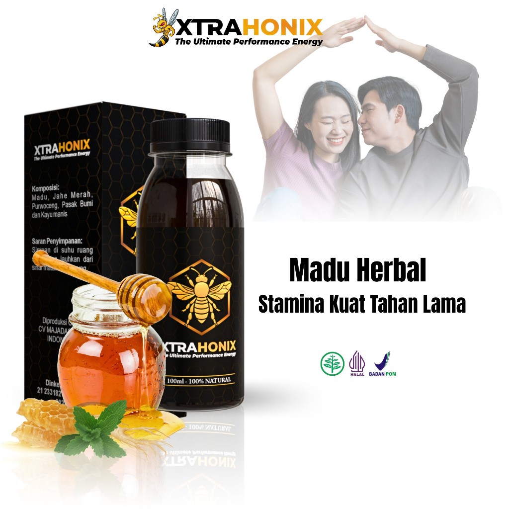 XTRAHONIX Madu Herbal kuat pria tahan lama 10x Asli Original BPOM