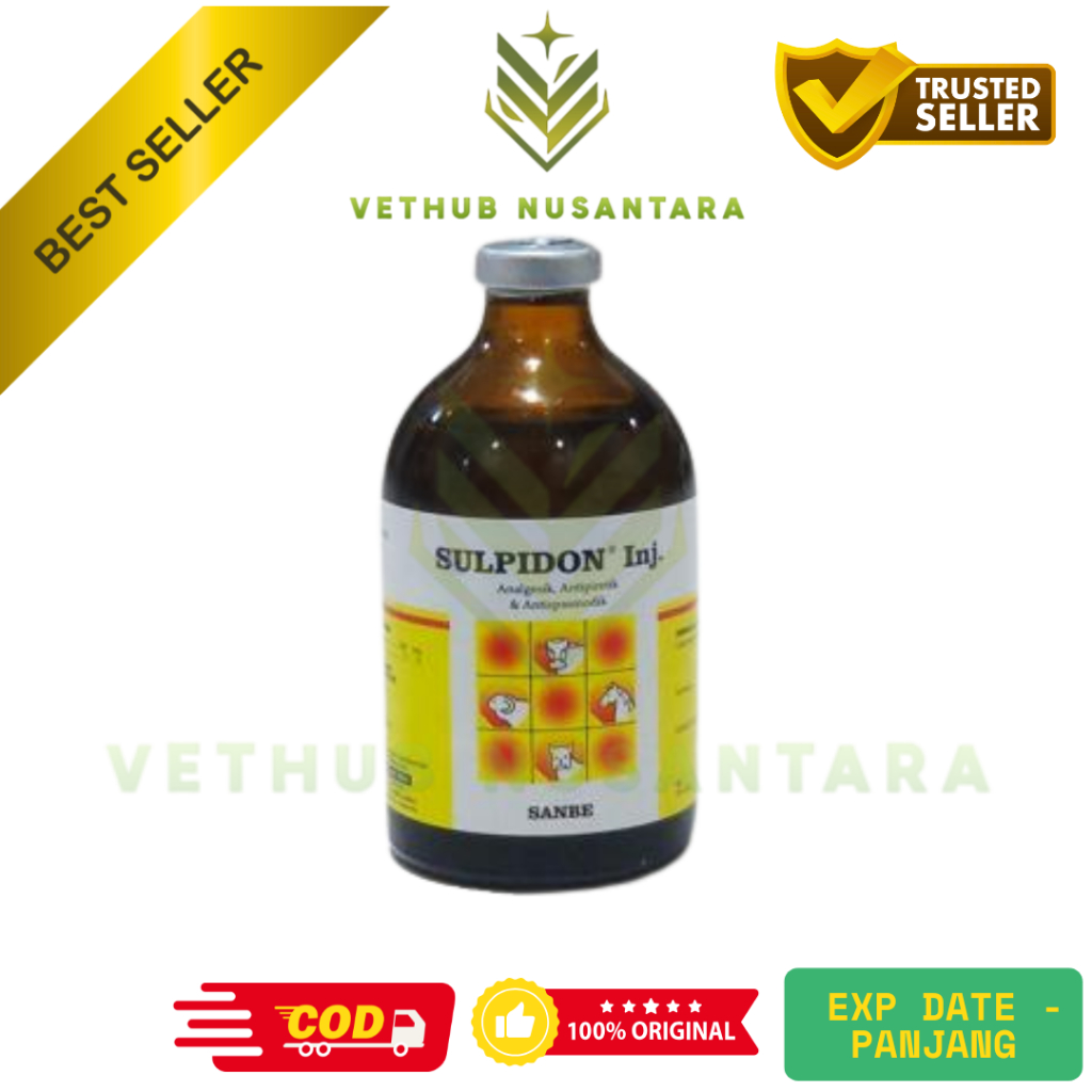 SULPIDON 50 ml & 100 ml SANBE - Obat Pereda Sakit Hewan Analgesik Antipiretik SANBE