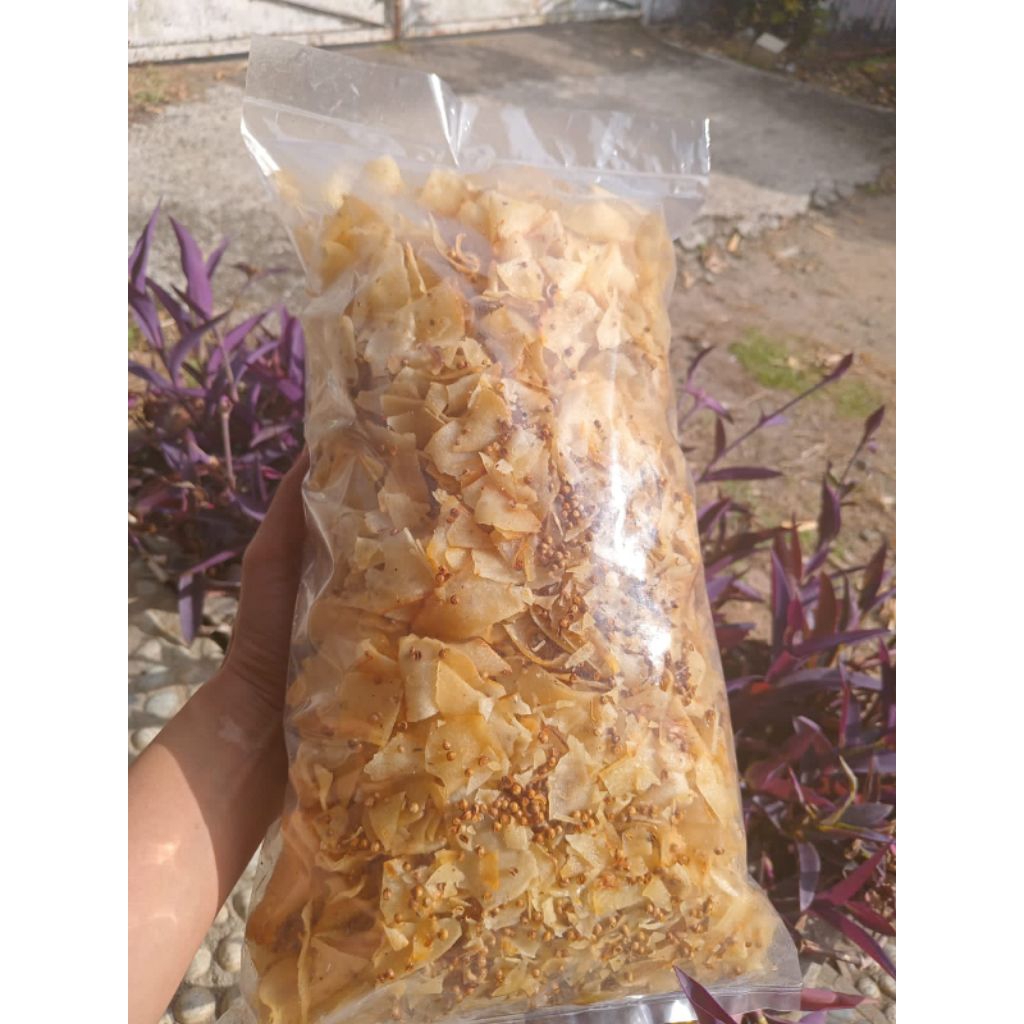 

KERIPIK SINGKONG KRIWIL KETUMBAR 1kg GURIH RENYAH BEST SELLER!