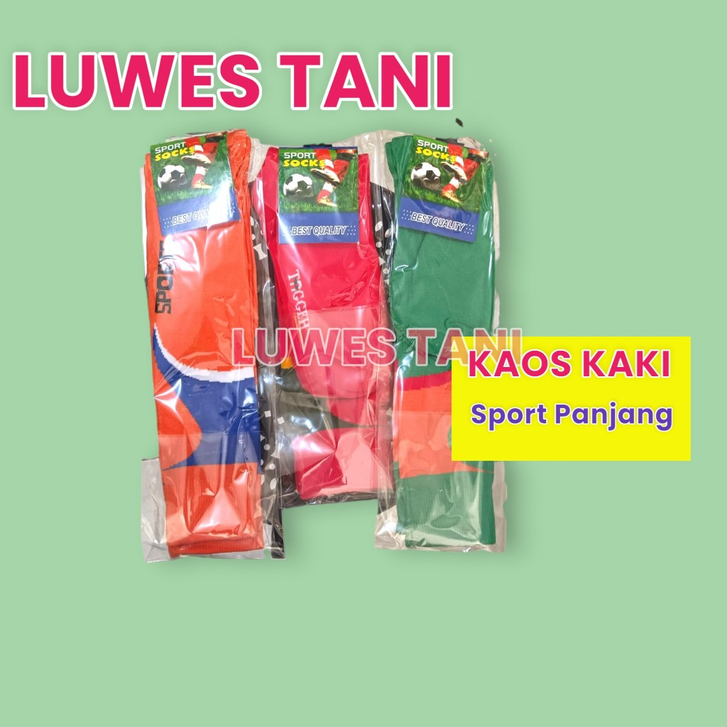 Kaos Kaki Sport Panjang pelindung kaki sepak bola, sawah dan kebun