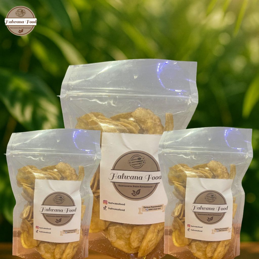 

Halwana Food - Keripik Pisang Manis Enak Renyah Snack Cemilan Makanan