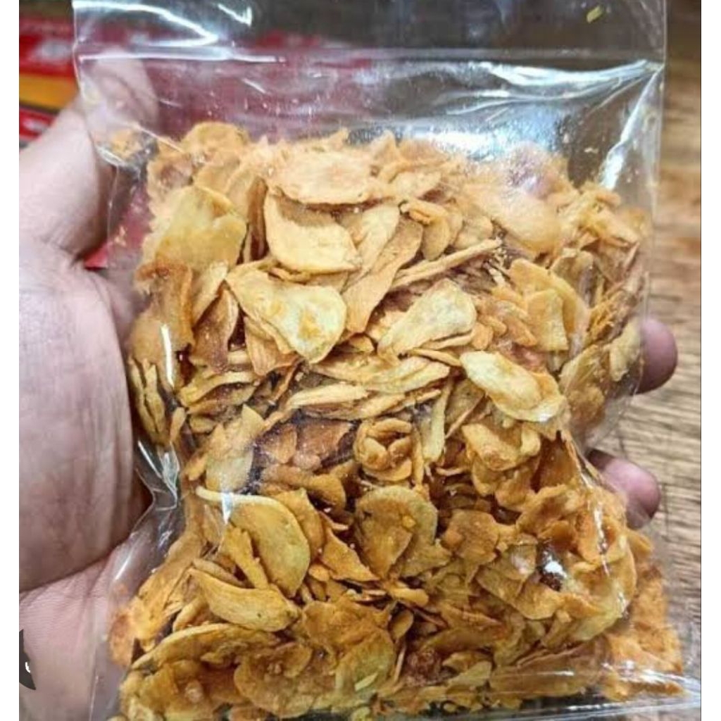 

Bawang putih goreng renyah grade A(100 gr)