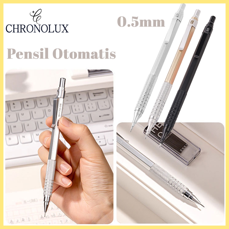 

0.5 mm Pensil Mekanik Metal Mechanical Drafting Pencil dengan Pusat Gravitasi Rendah Untuk Sekolah / Kantor - Pensil Mekanik pentel Pencil graph gear 500