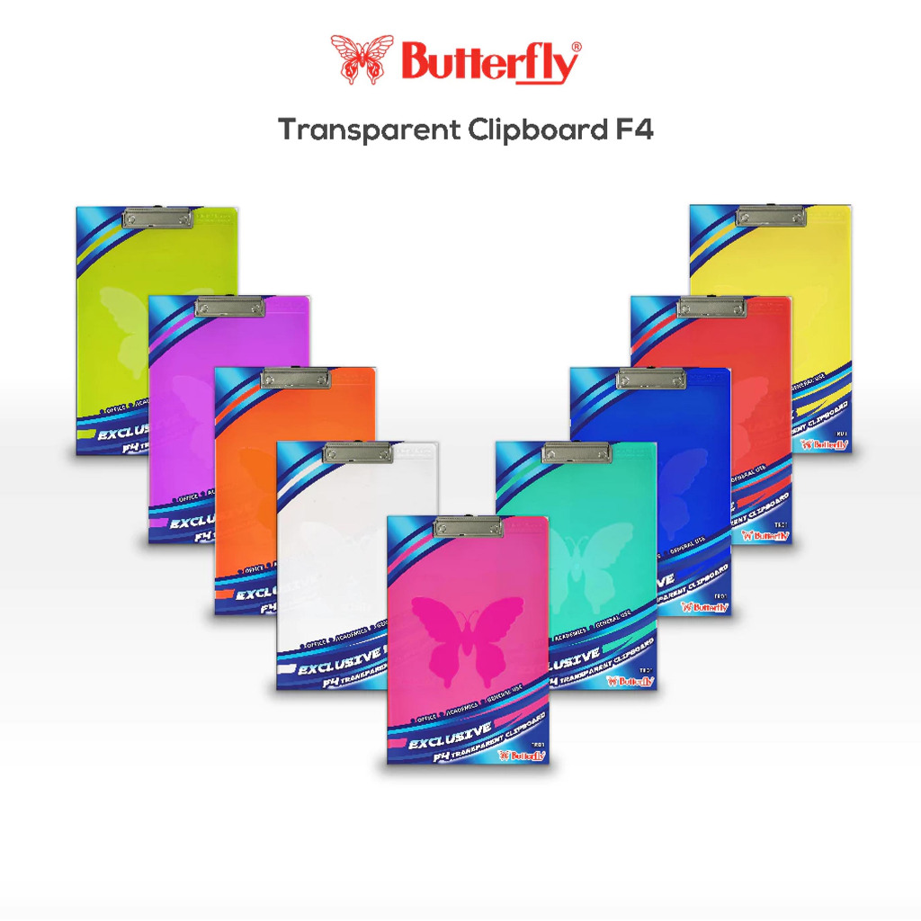

Butterfly Clipboard Transparant F4