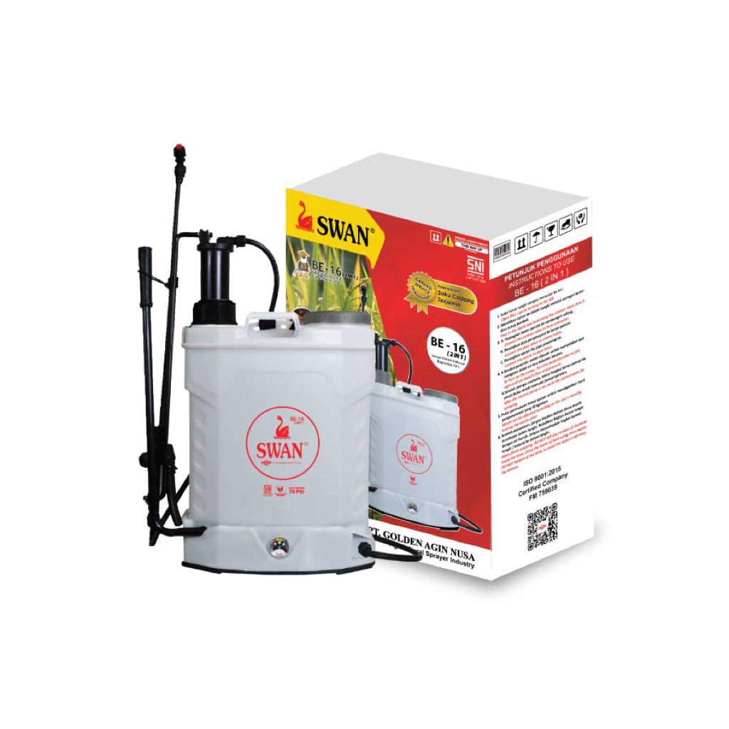 Raflezia Tangki Semprot Swan Be-16 2 In 1 (Elektrik Dan Manual) Sprayer Swan Be-16 2 In 1