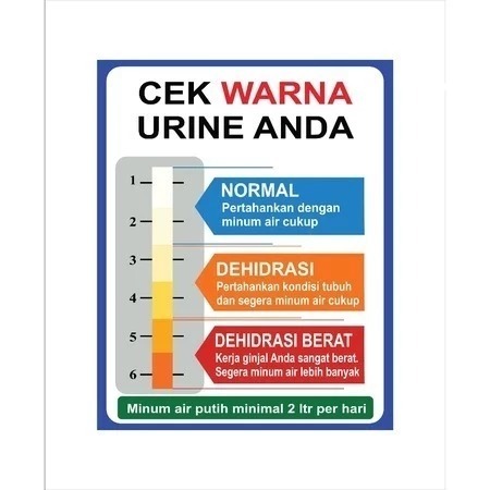 

STIKER SING VINYL CEK WARNA URINE ANDA Uk. 20 x 25 CM SIGN RAMBU K3 - SIAP KIRIM