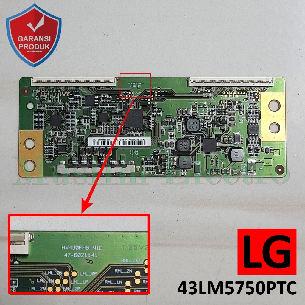 Tcon LED TV LG 43LM5750PTC 43LM5750