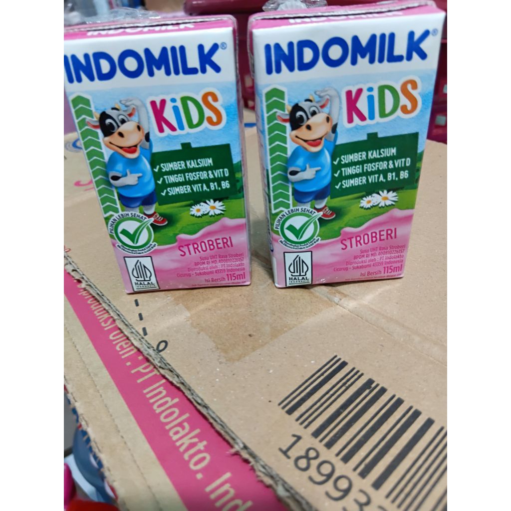 

susu indomilk stroberry uht