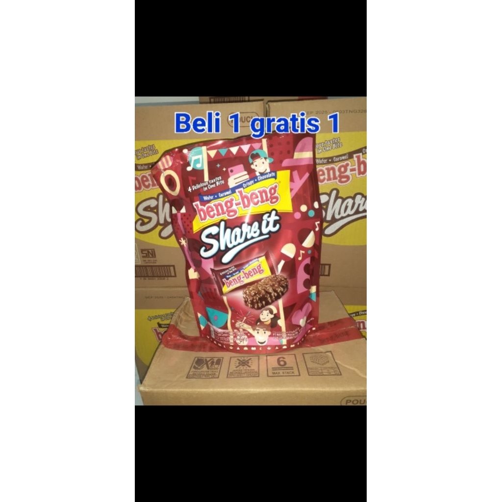 

Beli 1 gratis 1 Beng beng sher it 10x9.5 gr isi 10 pcs