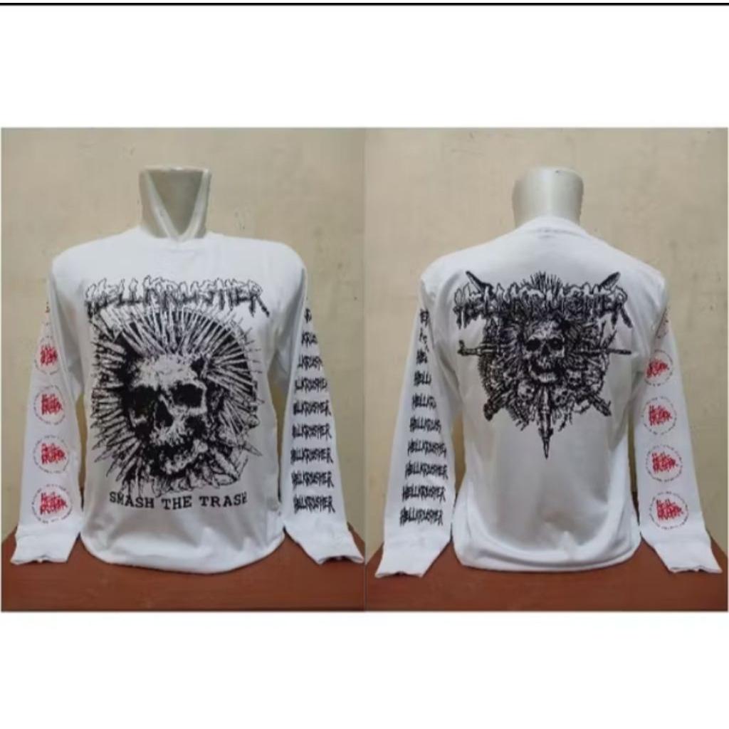 Kaos Lengan Panjang Kaos Putih Kaos Lengan Panjang Kualitas Distro Model Terbaru