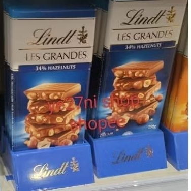 

Lindt Les Grandes 34% Hazelnut Cokelat 150gr