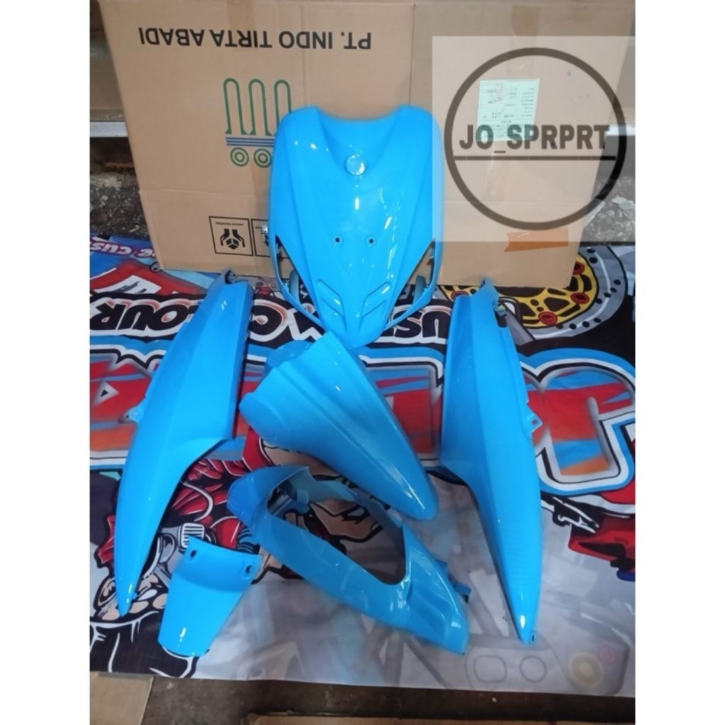 full body halus mio sporty biru muda/ biru laut