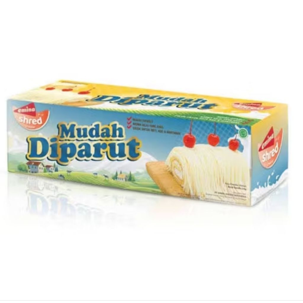 

KEJU CHEDAR EMINA SHREED 1KG [REPACK] /KEJU MURAH