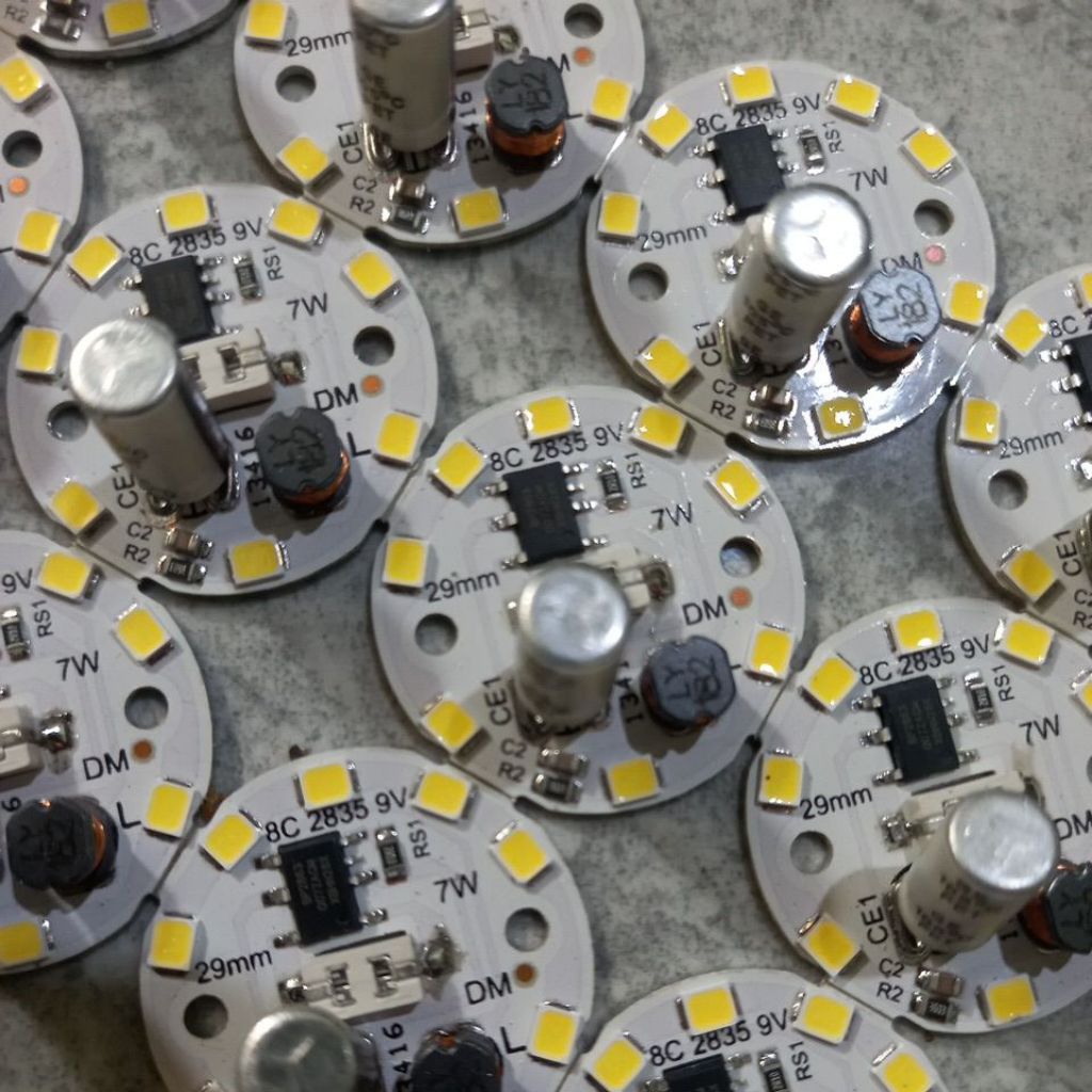 mesin lampu pcb led AC 7 watt 9v