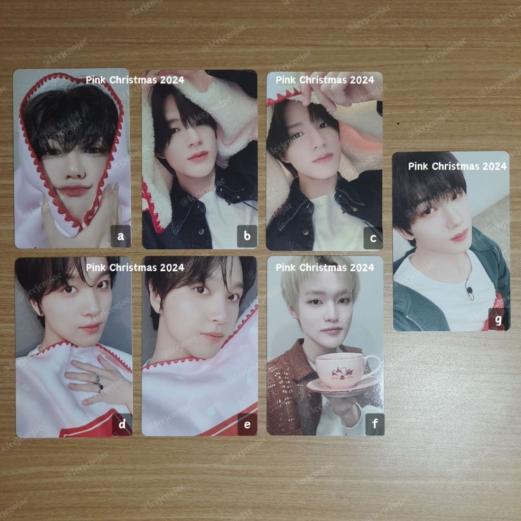 Photocard Pink Christmas NCT Dream Jeno Haechan Jisung Chenle
