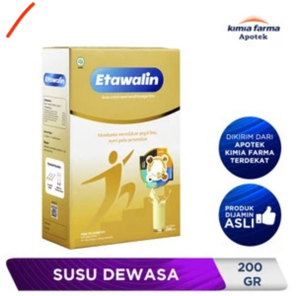 

ETAWALIN 200 GR / SUSU NYERI SENDI & PEGAL LINU / KIMIA FARMA