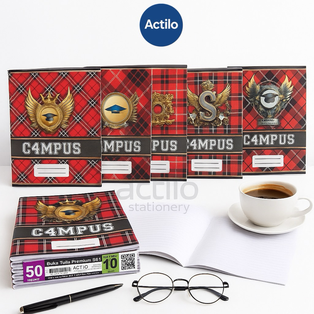 

Buku Tulis Semar Premium All Series 50 Lembar (1 PACK) - Semar Buku Tulis 50 Lembar Ukuran Kwarto