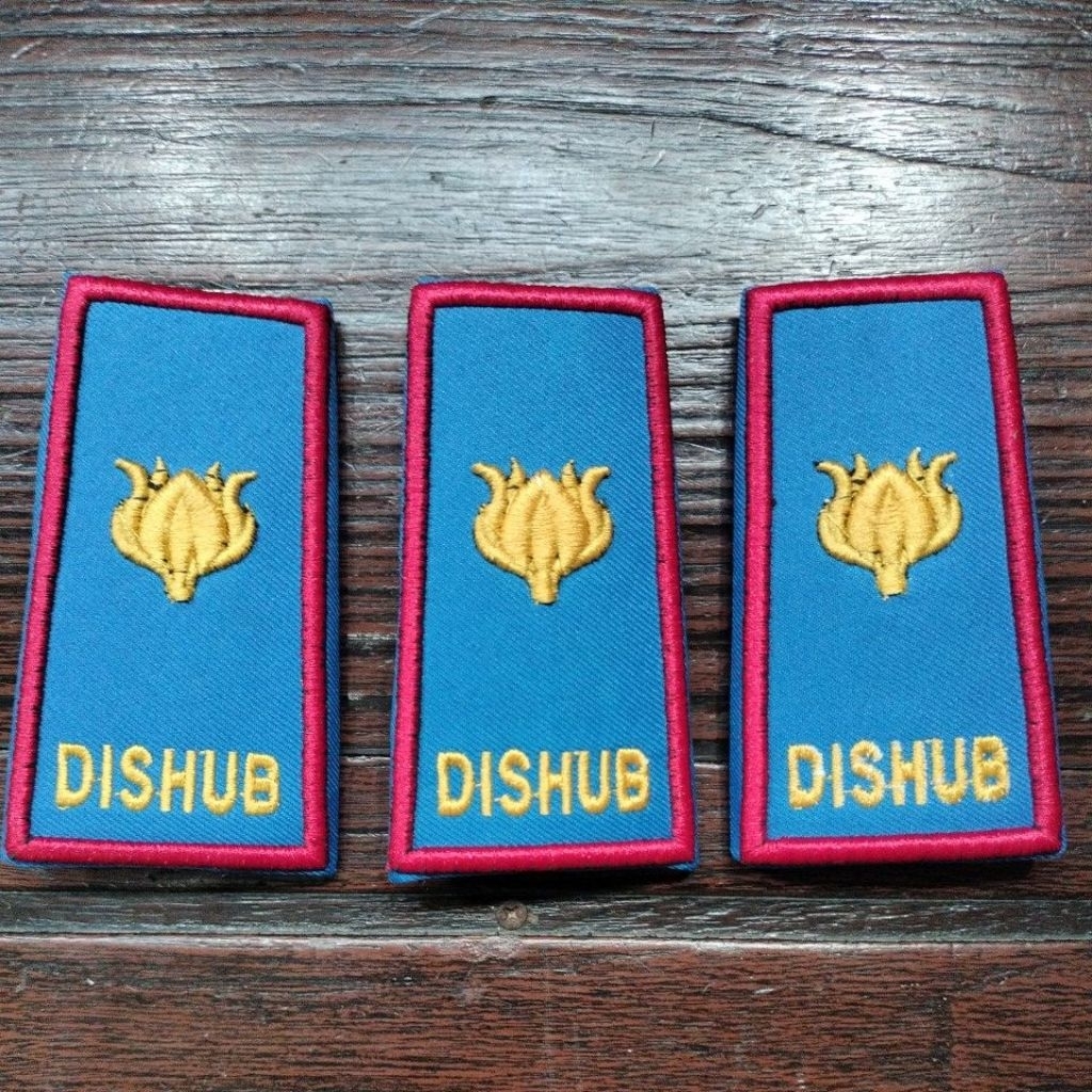 pangkat dishub 3d bordir timbul/tanda pangkat 3d dishub