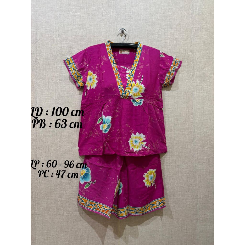 Setelan Sunan model kimono (celana pendek)