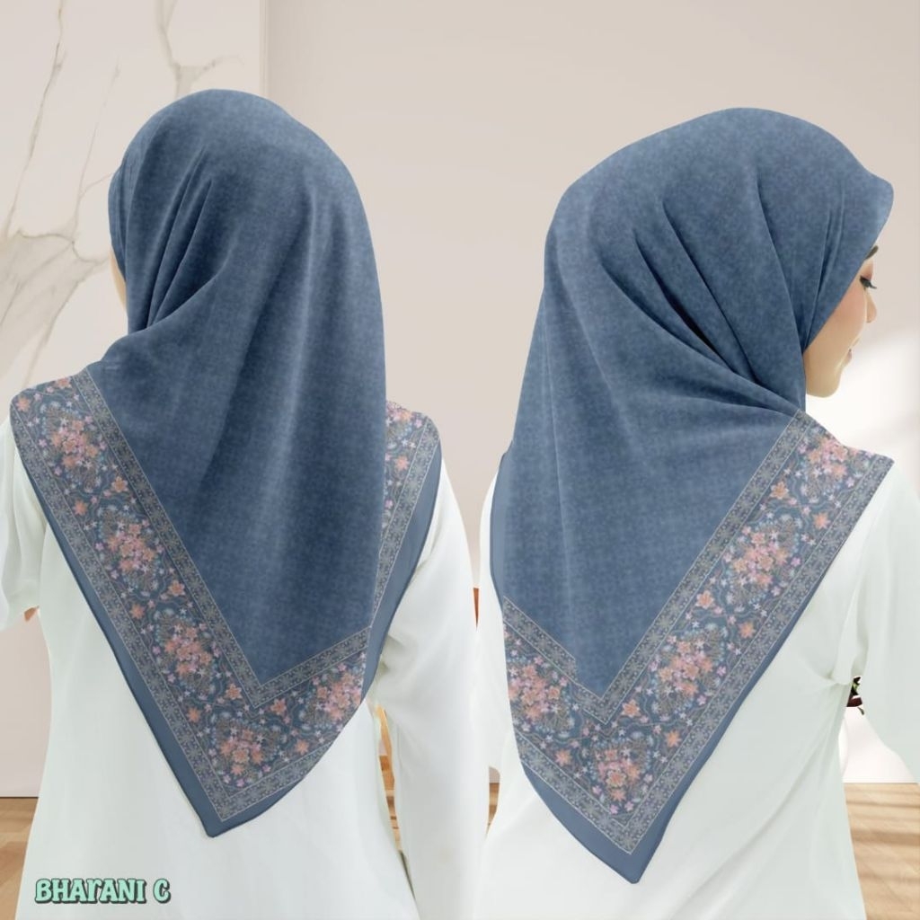 KRUDUNG SEGI EMPAT MOTIF TERBARU/HIJAB VOAL SUBLIME/JILBAB MOTIF BUNGA SIMPEL/MOTIF CANTIK