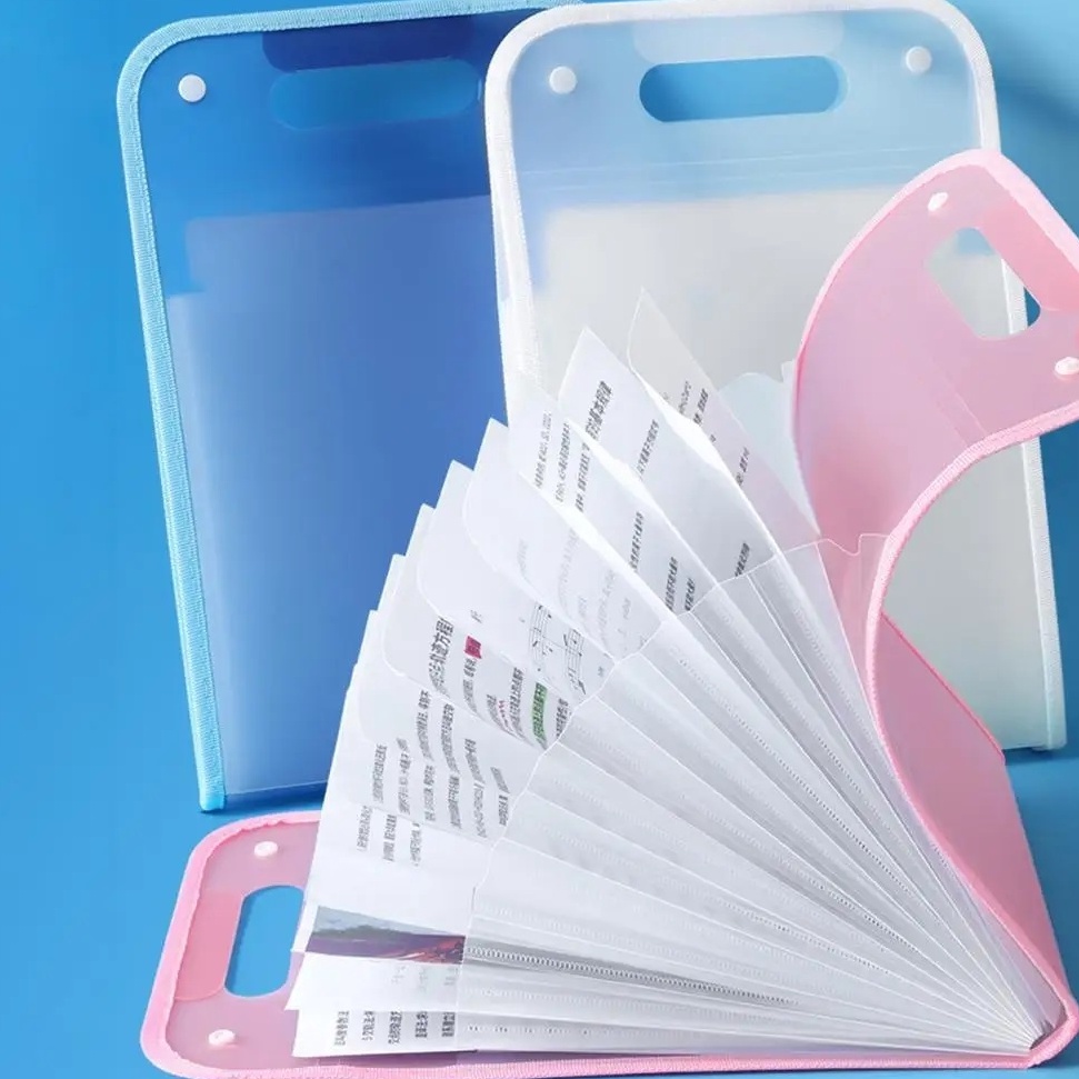 

KODE C73J Tas file Handle Warna Transparan Anti Air Multi Layer Folder Tas File 13 Sekat Map Tas Dokumen A4 Folder Map Kerja Document