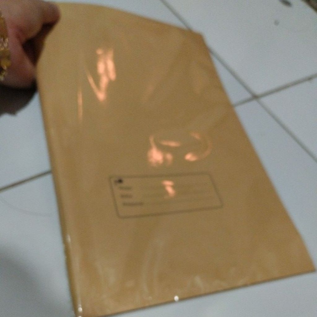 

sampul murah sampul kertas coklat polos ukuran buku boxy/bigbos 1pack isi 20pcs