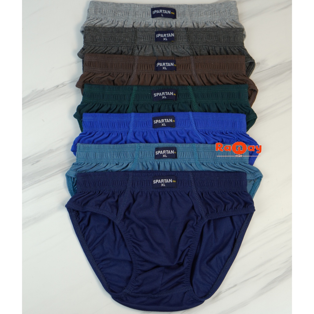 CELANA DALAM PRIA DEWASA REMAJA SPARTAN MAN ISI 6 PCS | CD LAKI-LAKI | MEN'S BRIEF | KATUN LEMBUT