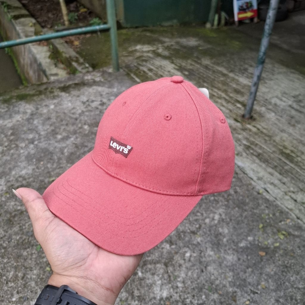 Topi  LV's Men's Housemark Logo Cap Red Brick Original