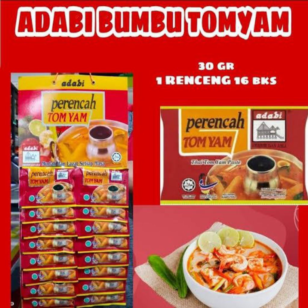 

Adabi Perencah Tomyum 40gr