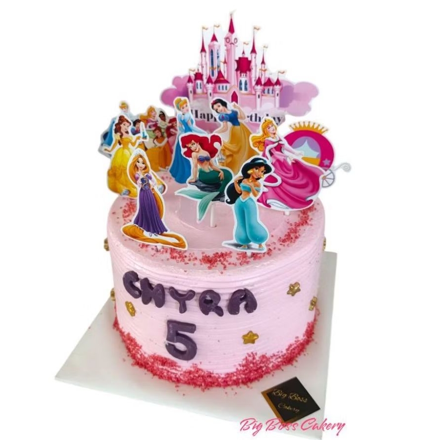 

BigBossCakery NEW DISNEY PRINCESS VANILLA STRAWBERRY BIRTHDAY CAKE KUE ULTAH ANAK PRINCESS