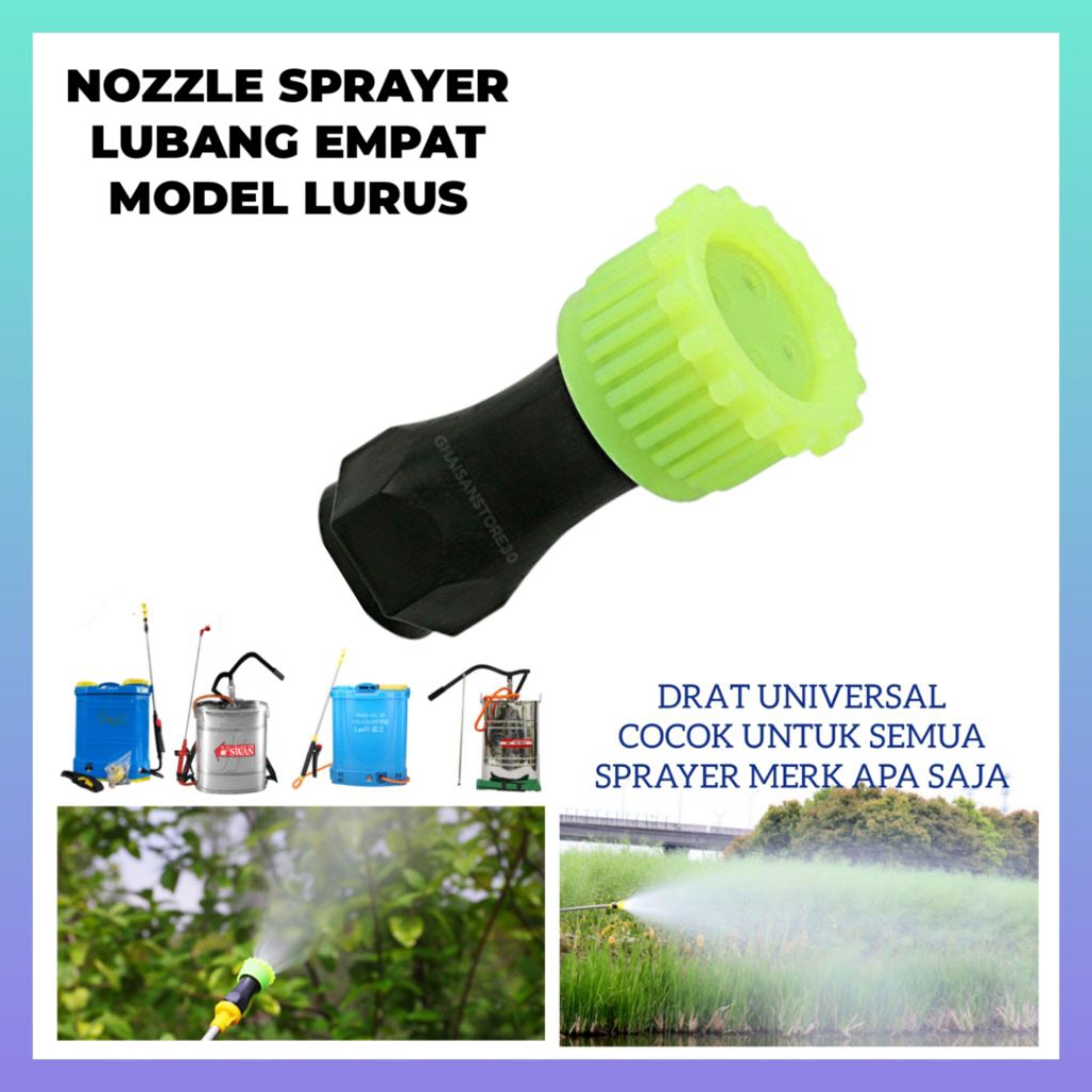 Nozzle/Nosel Lubang Empat Knapsack Sprayer Elektrik CBA Dan DGW