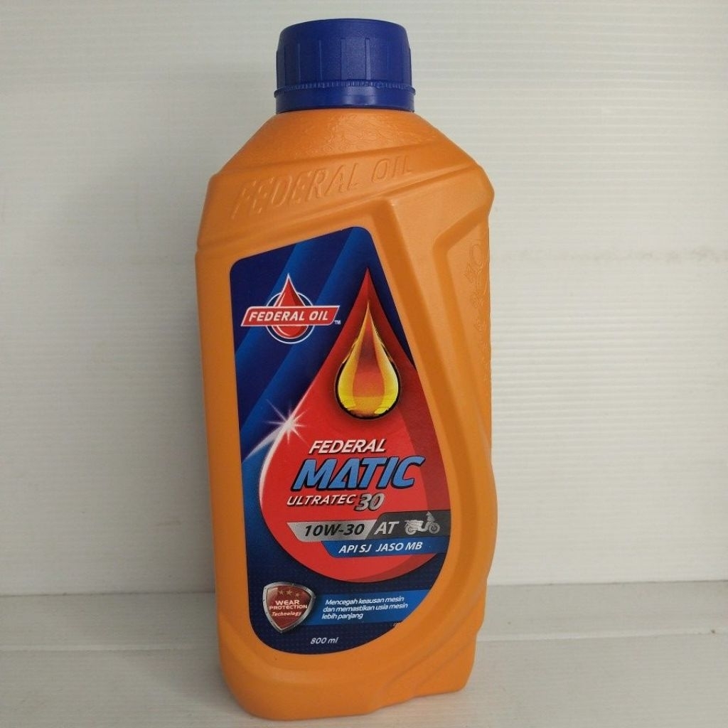 Oli Federal Matic Ultratec Orange 800Ml Oli Mesin Matic 10W-30 0.8L Federal Honda