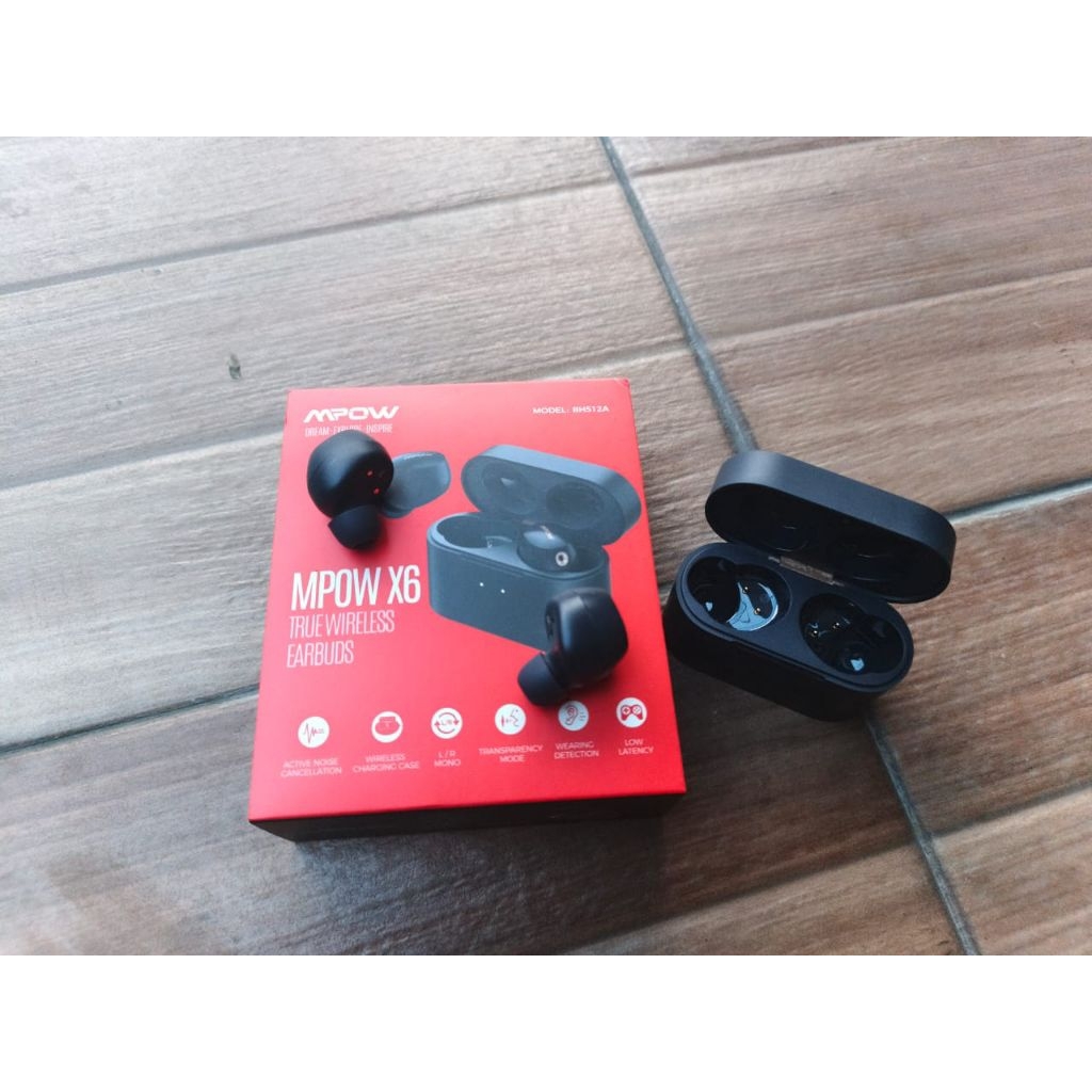TWS Mpow X6 ANC Mulus No Minus Fullset