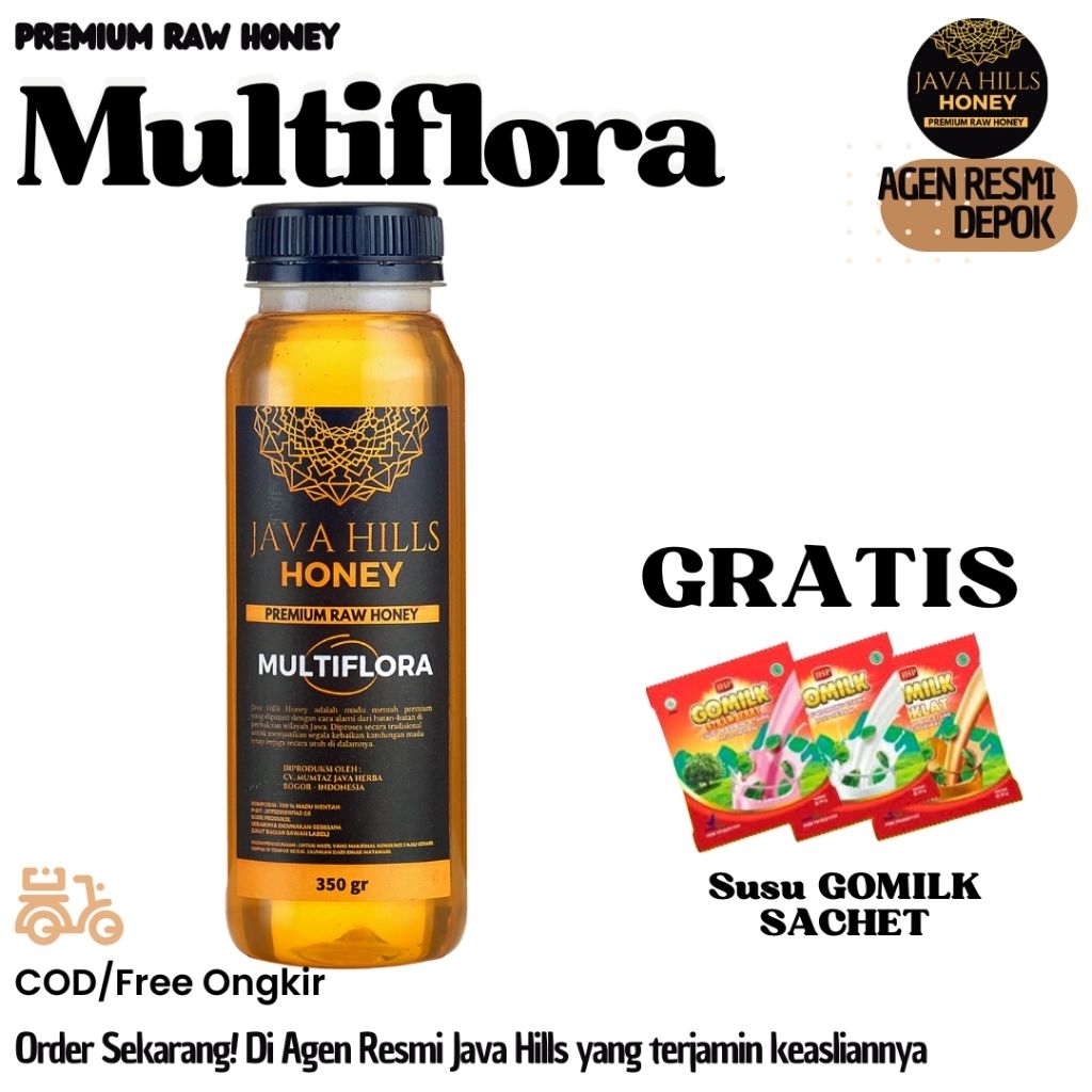 

Multiflora Java Hills Honey berat 500gr Madu Javahills 100% HALAL dan ASLI