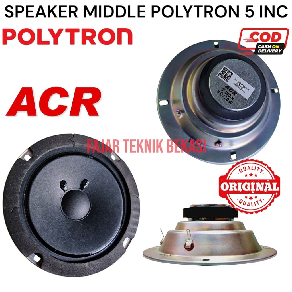speaker middle ACR 5 INCI speaker midrange medium 5 inch cocok speaker polytron
