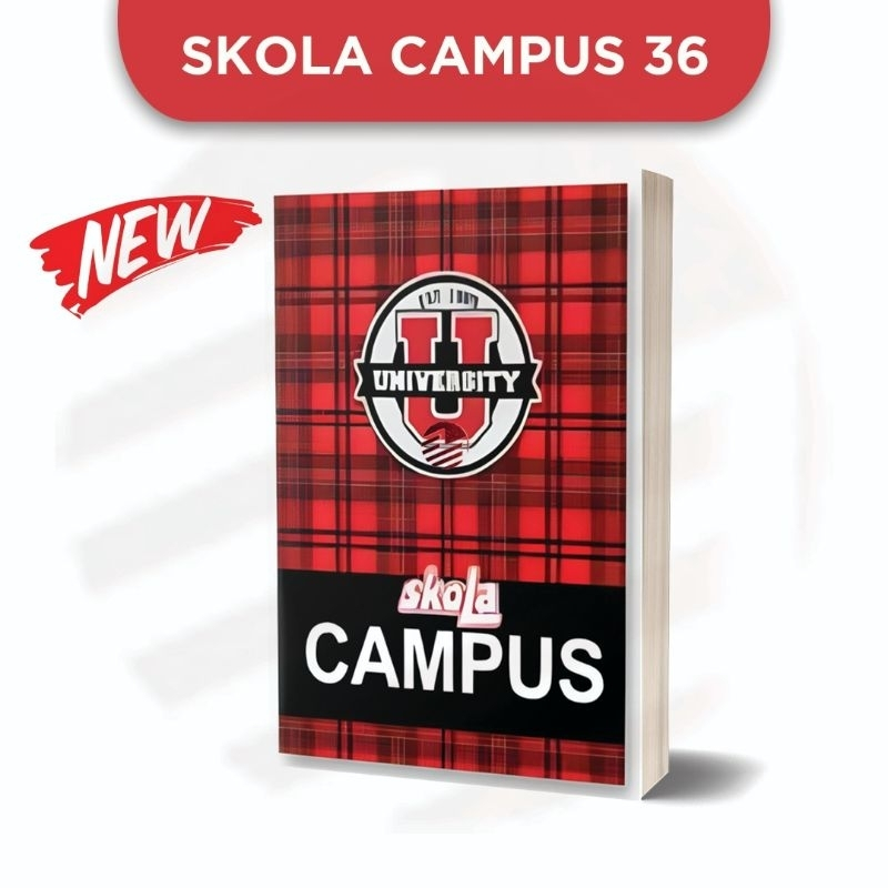 

( PER PACK ) Buku Tulis Campus 50 36 lembar SKOLA / Buku Tulis Boxy / Buku Tulis Sekolah / Buku Besar