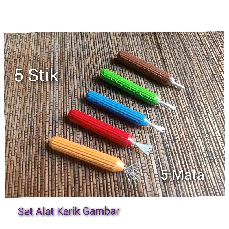 

KODE R55F Set Alat Kerik Gambar 5 Stik 5 Mata Alat Gores Krayon Menggambar Teknik Grafito Teknik Kerik Peralatan Menggambar