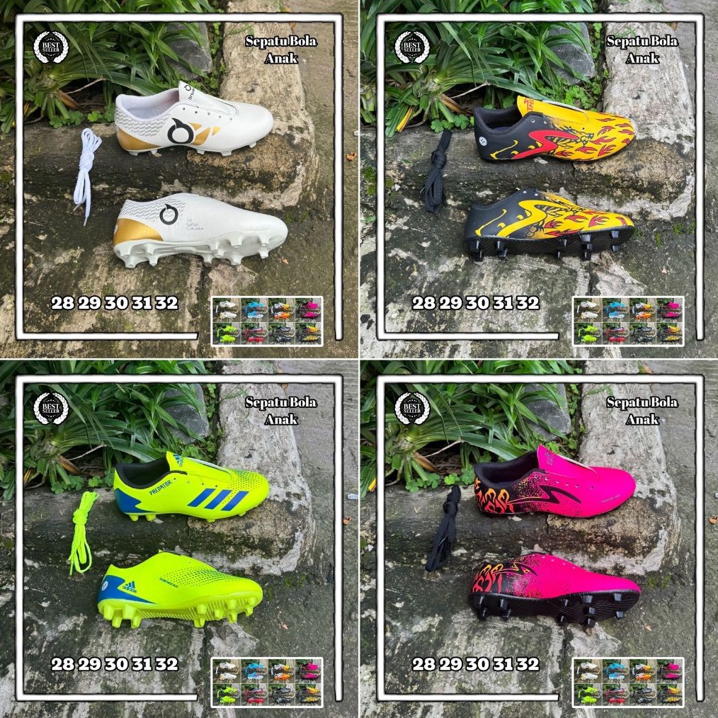 KODE O45B Bisa COD Sepatu Bola Anak Kecil Kids Usia 515 Tahun Ukuran 28 29 3 31 32 Sepatu Bola Anak 