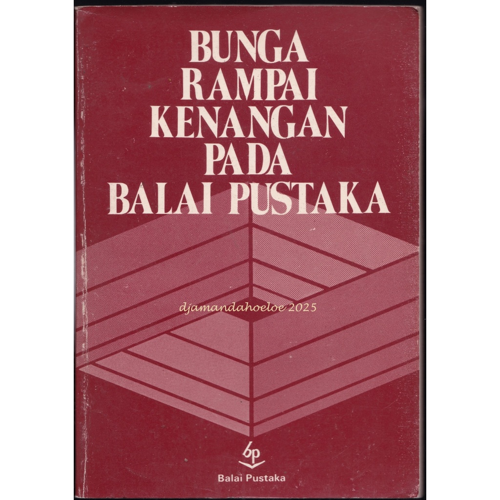 Buku: Bunga Rampai Kenangan pada Balai Pustaka terbitan 1992