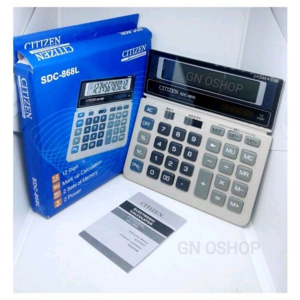 

Kalkulator CITIZEN SDC-868L Calculator SDC868L 12 Digit Display Led Mesin Hitung Automatic Plus Tenaga Surya Solar Penghitung Model SDC 868L 868 L Alat Menghitung Otomatis Portable Auto Turn Off