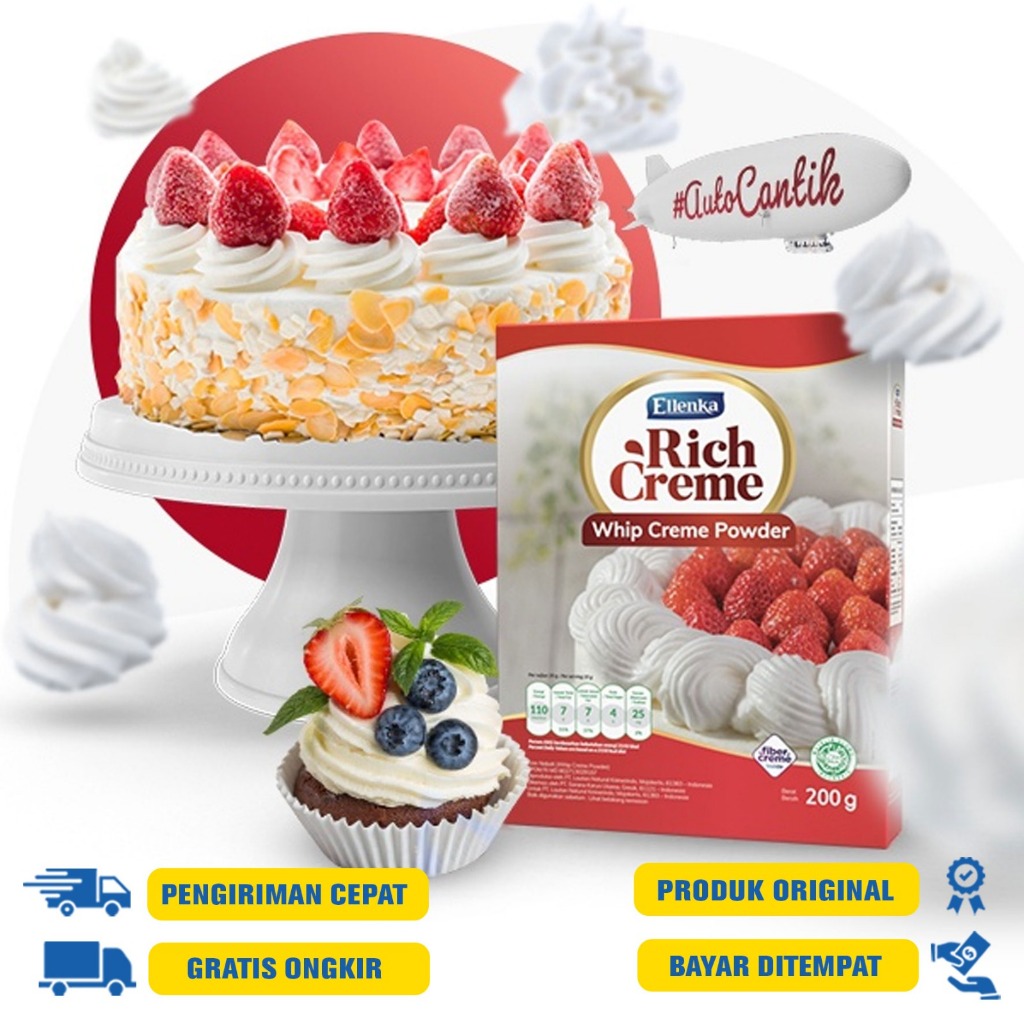 

Elenka Rich Cream Whip Creme powder 200 GR